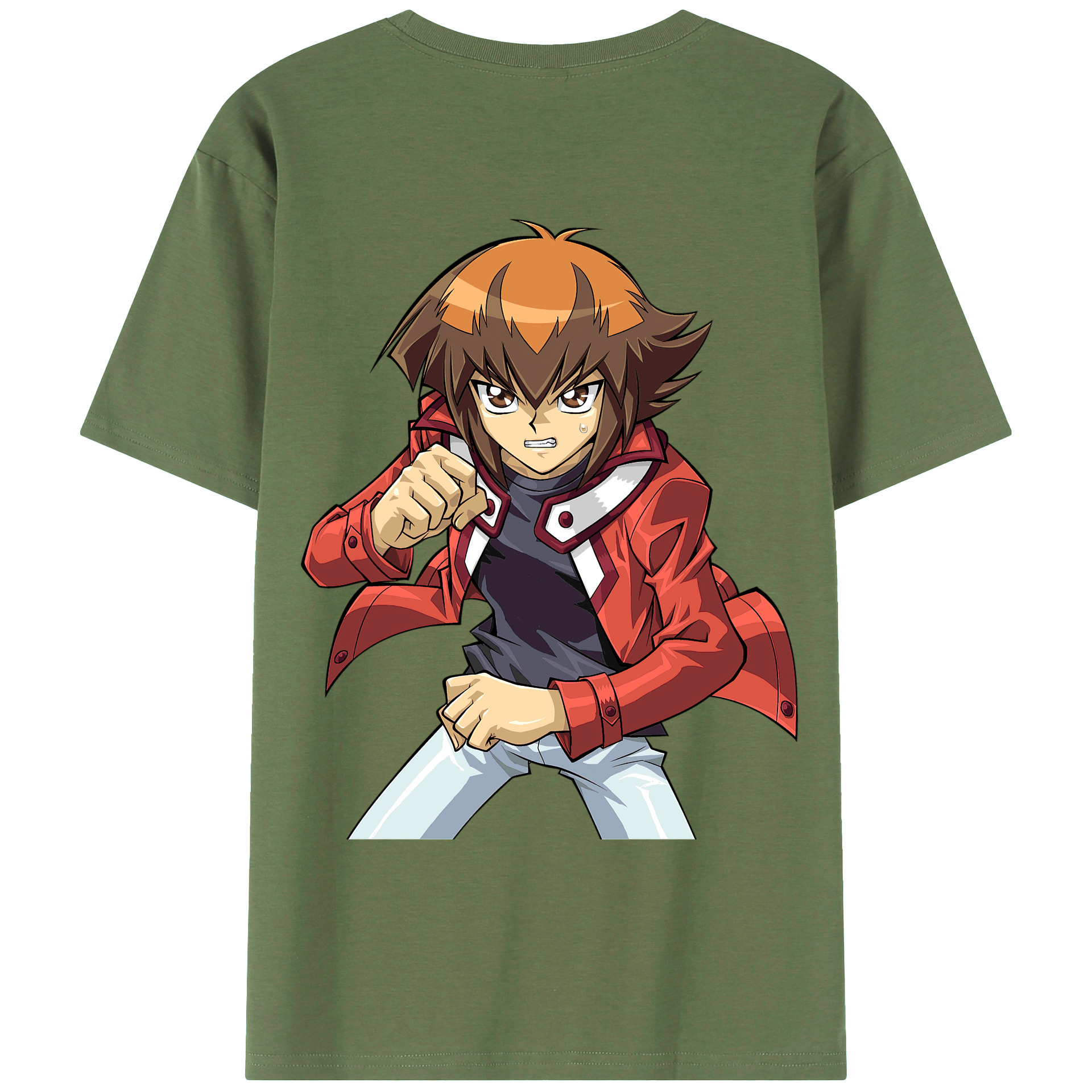 （画像用） 遊☆戯☆王 Yu-Gi-Oh! 綿100％ メンズ半袖Tシャツ（バックプリント） 通気性